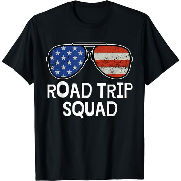 Road Trip Squad Funny Vacation Family Friends Matching T-Shirt