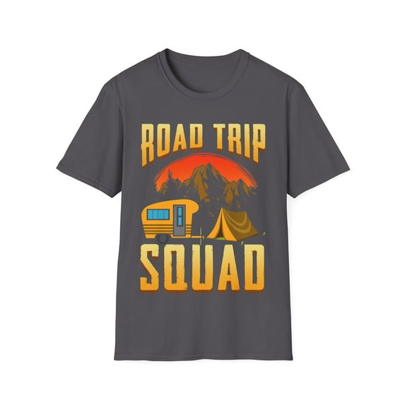 Road Trip Squad Holiday Vacation Lover Novelty Unisex Softstyle T-Shirt