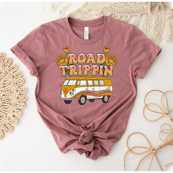 Road Trippin T-shirt Adventure Shirt Travel Top Journey Tee Vacation Gift Summer Lover Holiday Women's Trip