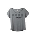 thumbnail image 1 of Road Trippin' Women's Fashion Slouchy Dolman T-Shirt Tee Heather Grey X-Large, 1 of 4