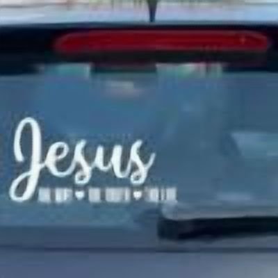 Road Truth Stickers with "The Way Truth" Lettering for Car and Motorcycle, Strong Visibility from Both Near and Far, Easy No-Tool Application for Windows of Trucks SUVs