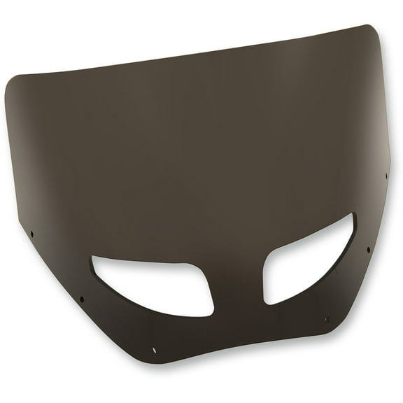 Road Warrior Vented 11" Windshield - Dark Black Smoke