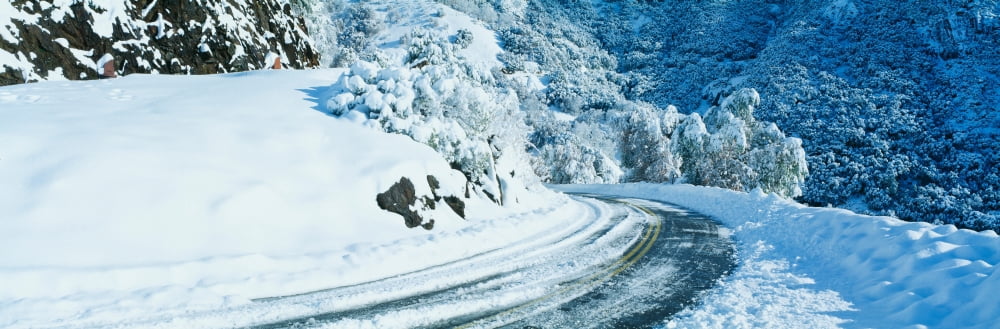 Road in winter California Canvas Art - Panoramic Images (36 x 12)
