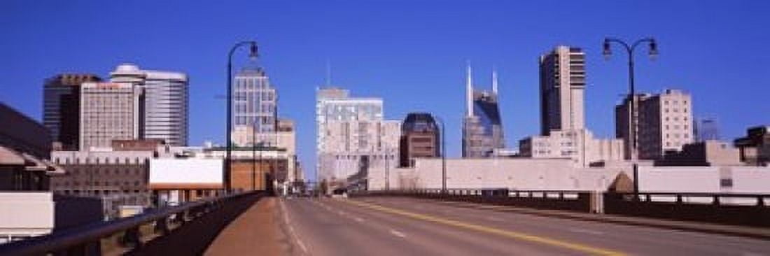 Road into downtown Nashville Tennessee USA 2013 Canvas Art - Panoramic Images (36 x 12)