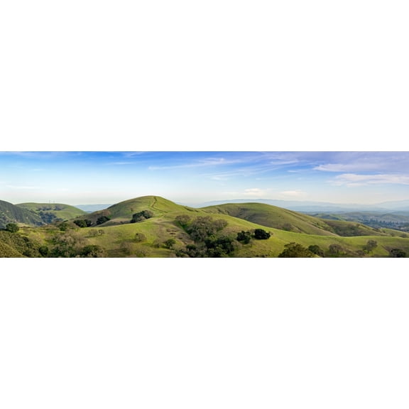 Road leading on top of a hill California USA Canvas Art - Panoramic Images (5 x 20)