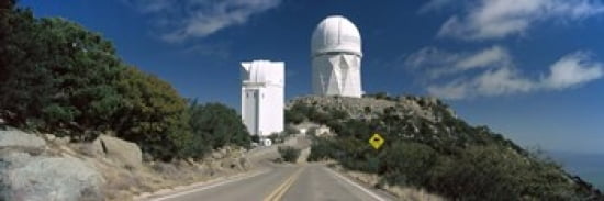 Road leading to observatory Kitt Peak National Observatory Arizona USA Canvas Art - Panoramic Images (36 x 12)