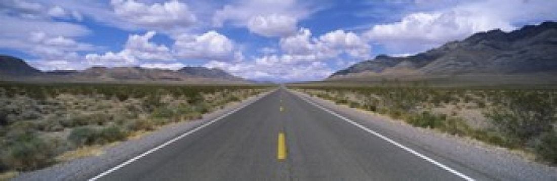 Road passing through a desert Death Valley California USA Canvas Art - Panoramic Images (36 x 12)