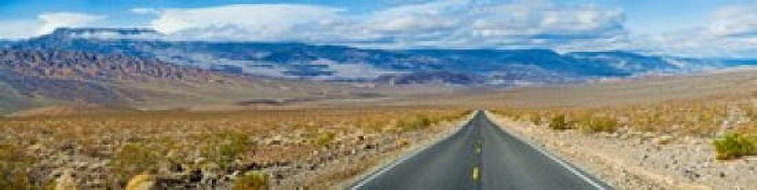 Road passing through a desert Death Valley Death Valley National Park California USA Canvas Art - Panoramic Images (40 x 10)