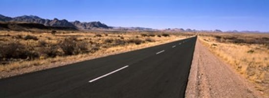 Road passing through a desert Keetmanshoop Windhoek Namibia Canvas Art - Panoramic Images (36 x 13)
