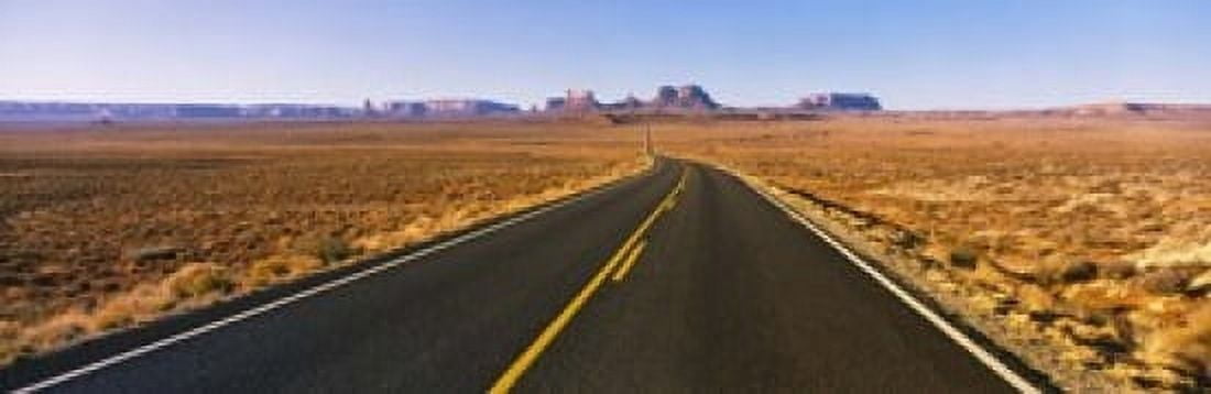 Road passing through a desert Monument Valley Arizona USA Canvas Art - Panoramic Images (18 x 6)