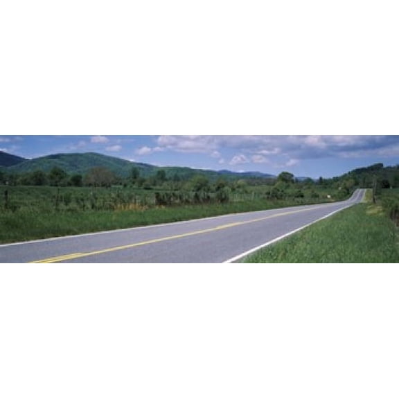Road passing through a landscape, Virginia State Route 231, Madison County, Virginia, USA Poster Print (18 x 6)