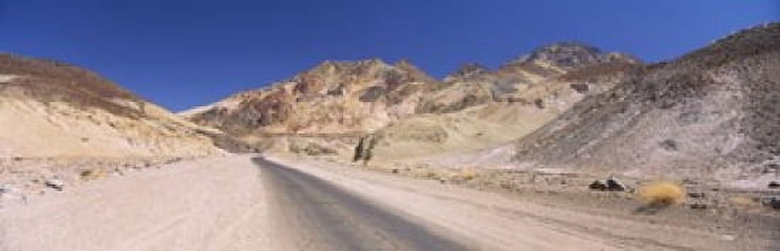 Road passing through mountains Artists Drive Death Valley National Park California USA Canvas Art - Panoramic Images (18 x 6)