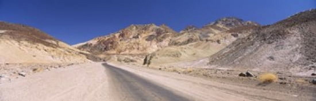 Road passing through mountains Artists Drive Death Valley National Park California USA Canvas Art - Panoramic Images (36 x 12)
