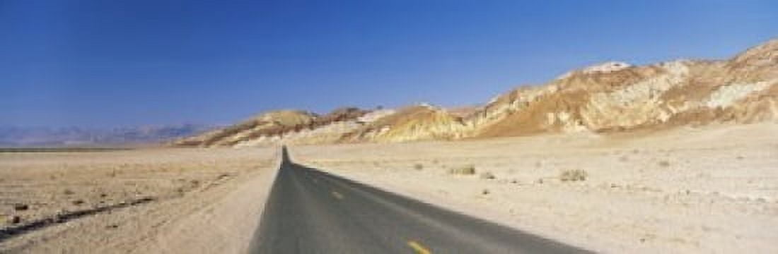 Road passing through mountains Death Valley National Park California USA Canvas Art - Panoramic Images (18 x 6)