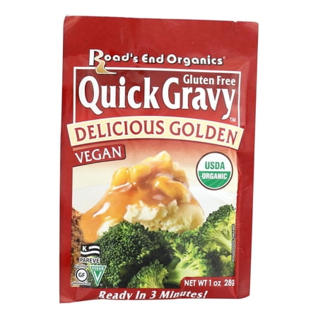 Road's End Organics Quick Gravy Mix Gluten Free 1 oz Pack of 4