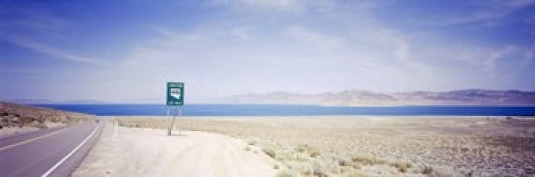 Road sign at the roadside Nevada State Route 446 Pyramid Lake Nevada USA Canvas Art - Panoramic Images (18 x 6)