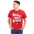 thumbnail image 1 of Road to Heaven Faith Religious Men's Graphic T Shirt Tees Brisco Brands L, 1 of 6