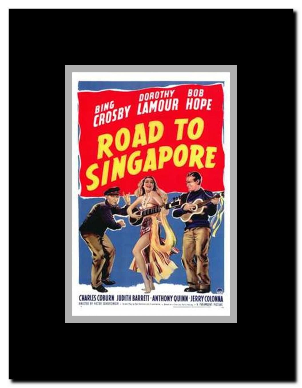 Road to Singapore Framed Movie Poster