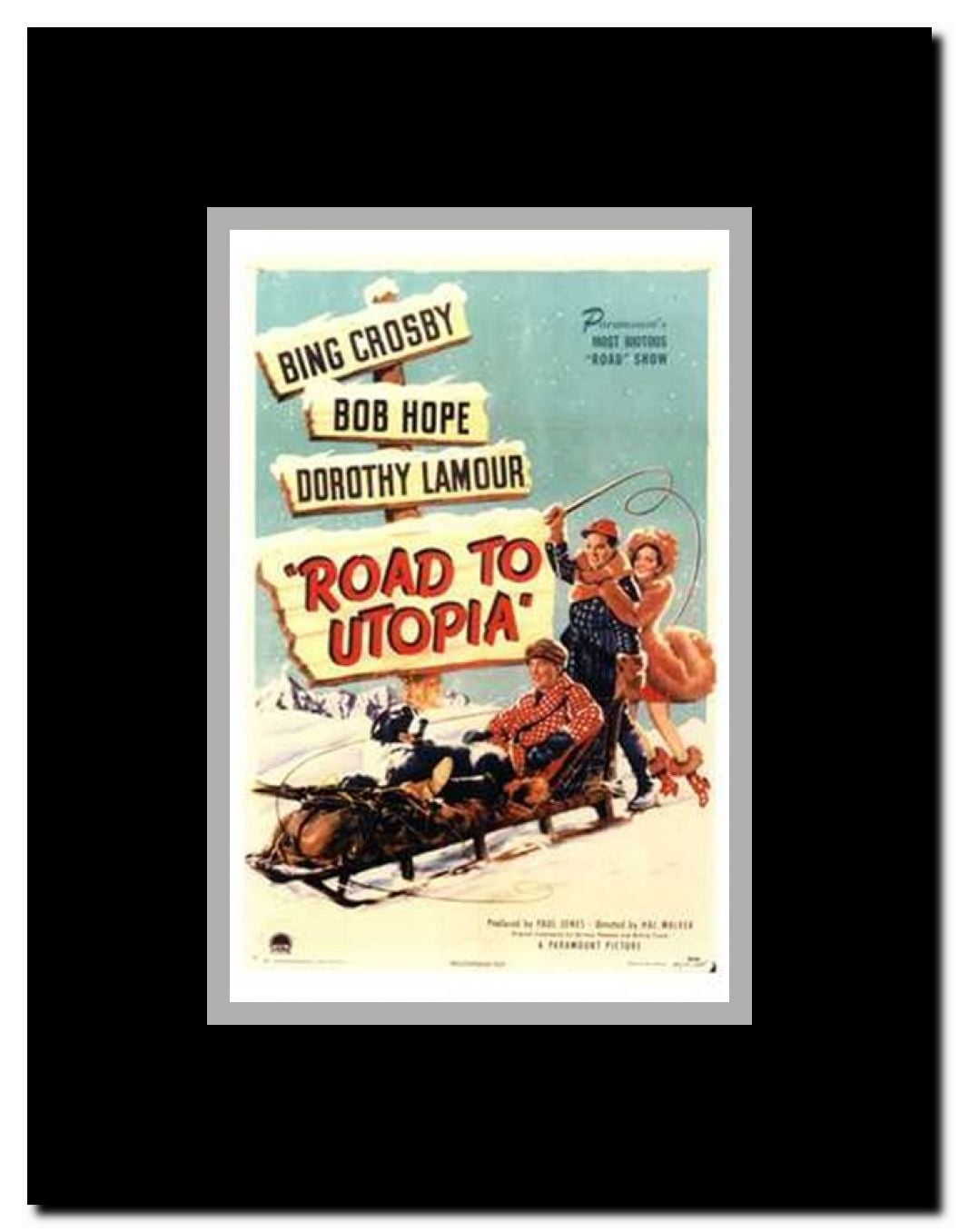 Road to Utopia Framed Movie Poster