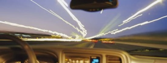 Road viewed from a car Atlanta Georgia Canvas Art - Panoramic Images (30 x 12)