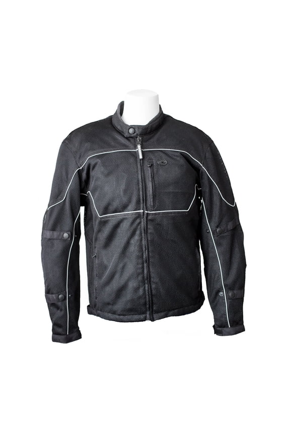 RoadDog Hurricane Mesh Motorcycle Riding Jacket Black Men's X-Large