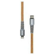 RoadKing RK06935 6 ft. 18W Heavy-Duty Lightning to USB-C Charge & Sync Cable Orange