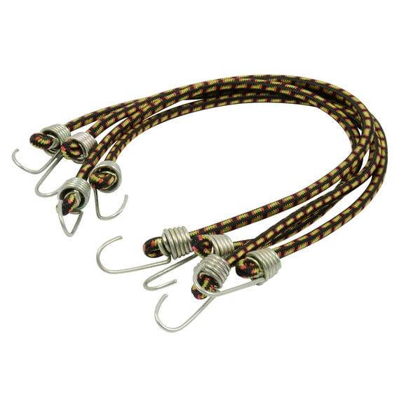 RoadPro 10 Stretch Cords with Metal Hooks 4-Pack Straps / Stretch Cords / Tie Downs