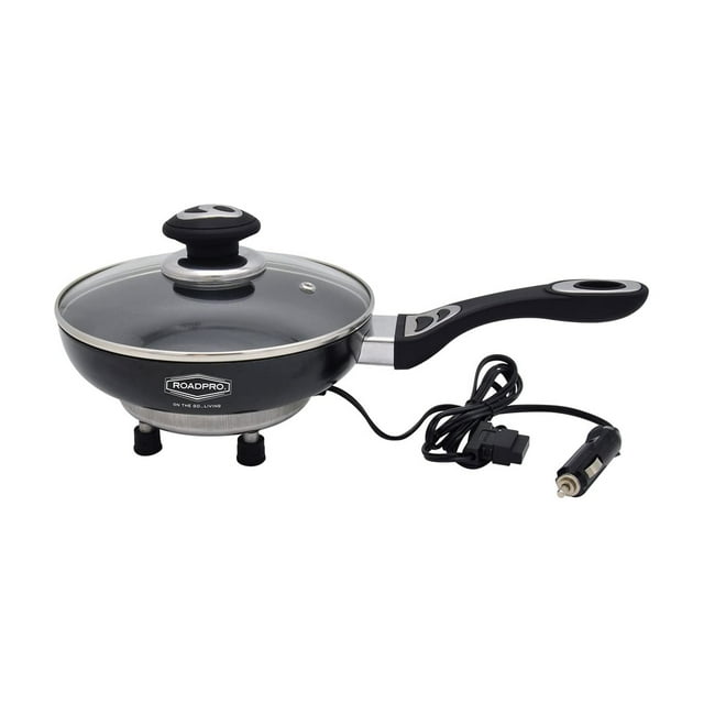 RoadPro 12 Volt Portable Electric Cooking Frying Pan w/ NonStick