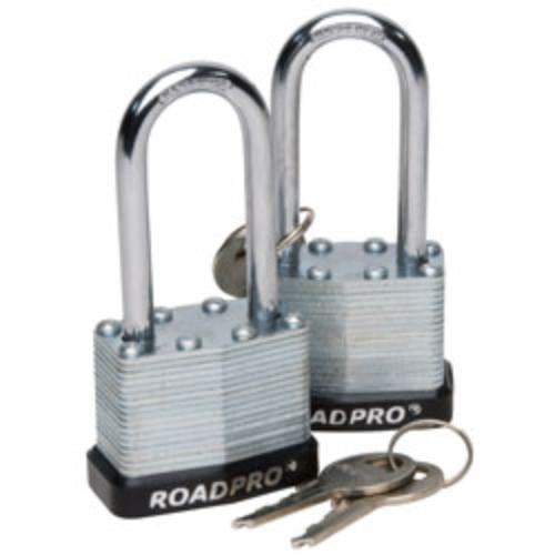 Roadpro RPLS-40L/2 Padlock/2pk 1.5 .in Steel Lam Key Alike