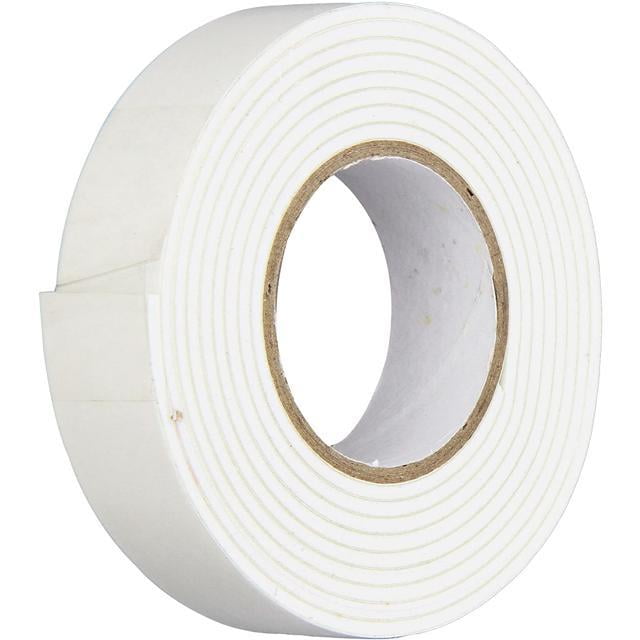 RoadPro 3/4 x 5' Double Faced Foam Tape White MultiPurpose Tape