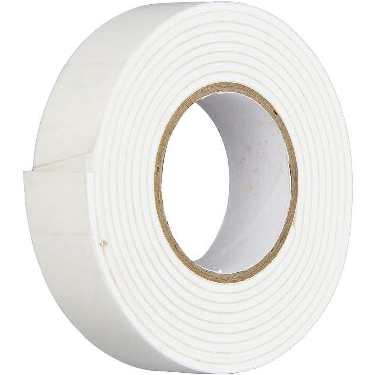 RoadPro 3/4 x 5' Double Faced Foam Tape White Multi-Purpose Tape ...