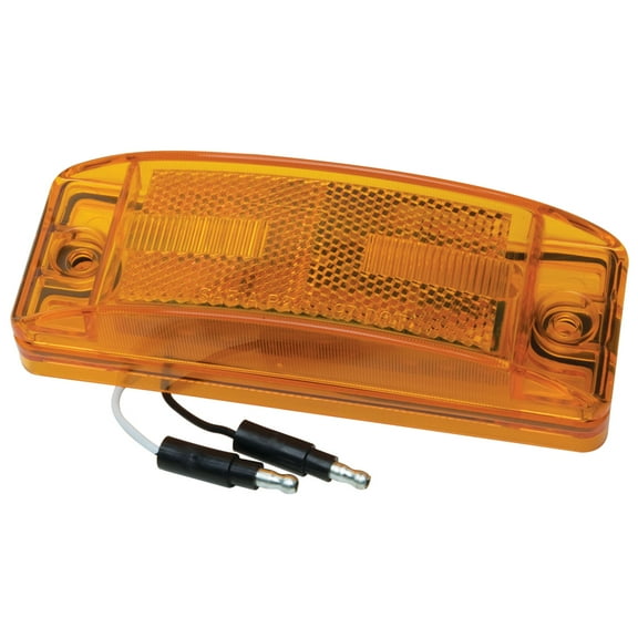 RoadPro 8 LED MARKER LT W/RECT.LENS/AMBER/6 .in