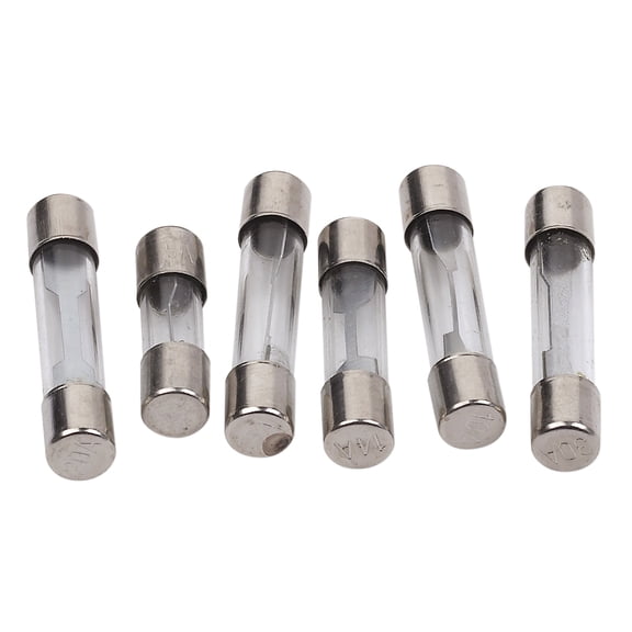 RoadPro RPAGCFA 6-Piece Assorted Amperage Glass Tube Fuses Set