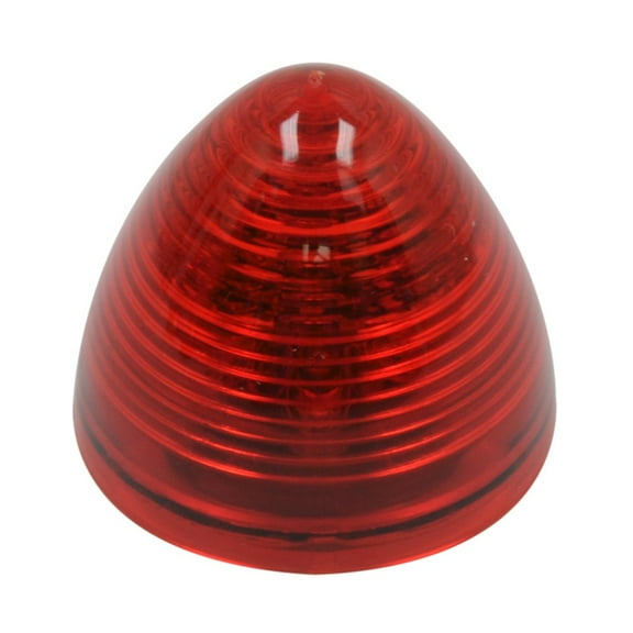 RoadPro LED 2in Beehive Sealed Marker Light Red 9-LED Beehive Marker Light