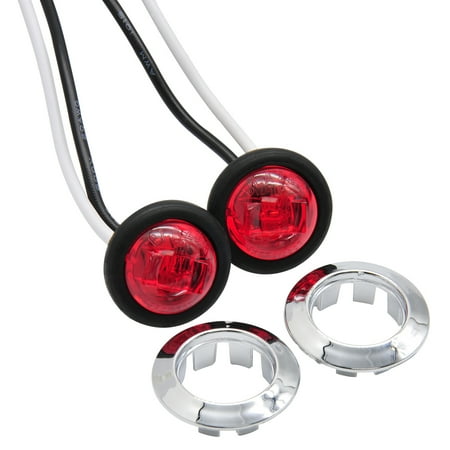 RoadPro LED 3/4IN ROUND CLRANCE/SIDE LITE/R/2PK