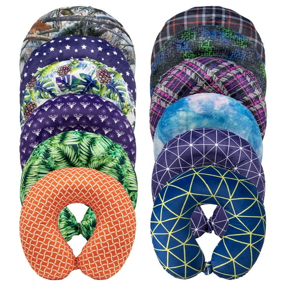 Print Memory Foam Neck Pillow Assortment