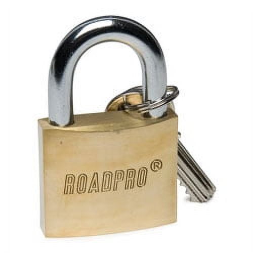 RoadPro PADLOCK 2 .in BRASS DOUBLE LOCK 1 .in