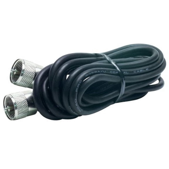 RoadPro RP-18CC RG-58A/U Coaxial Cable w/Molded PL-259 Connectors (18 feet)