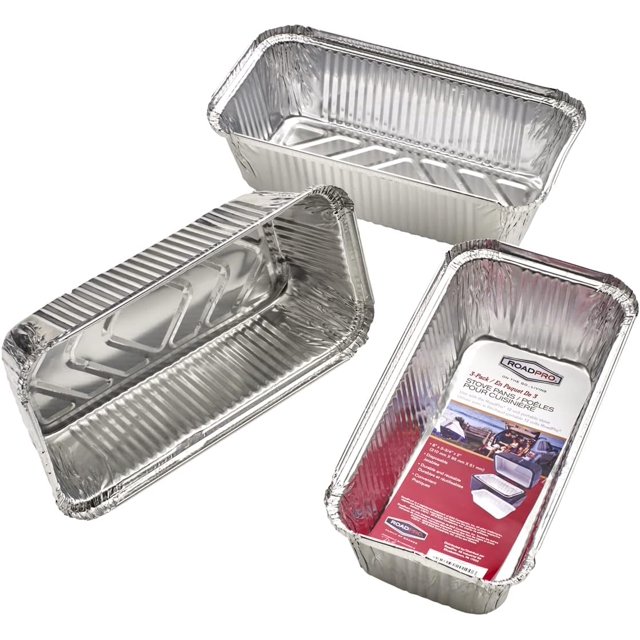 RoadPro RPSC90820 Aluminum Pans for the 12V Portable Stove Pack of 3