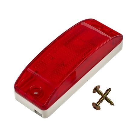 RoadPro TURTLEBACK RED SEALED LIGHT/6 .in X2 .in
