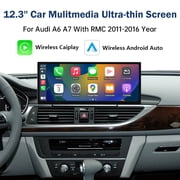 RoadTop 12.3 Ultra-Thin TouchScreen CarPlay Stereo Radio For Audi A6 A7 2011-2018 RMC System Car In-Dash Navigation GPS Units Mirrorlink Android Auto