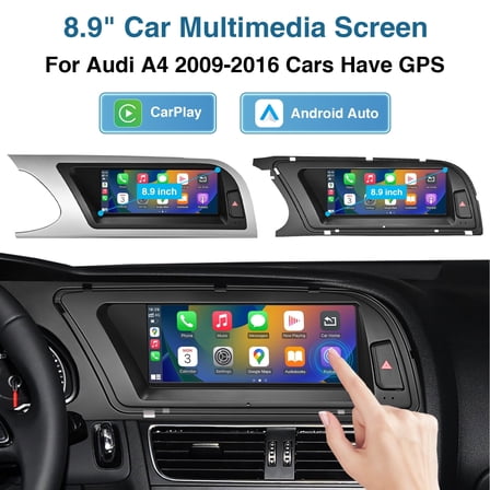 RoadTop Car Display Upgrade TouchScreen for Audi A4 With 3GMMI 2009-2016 Year Car Audio Receiver Wireless Carplay/Android Auto Mirrorlink