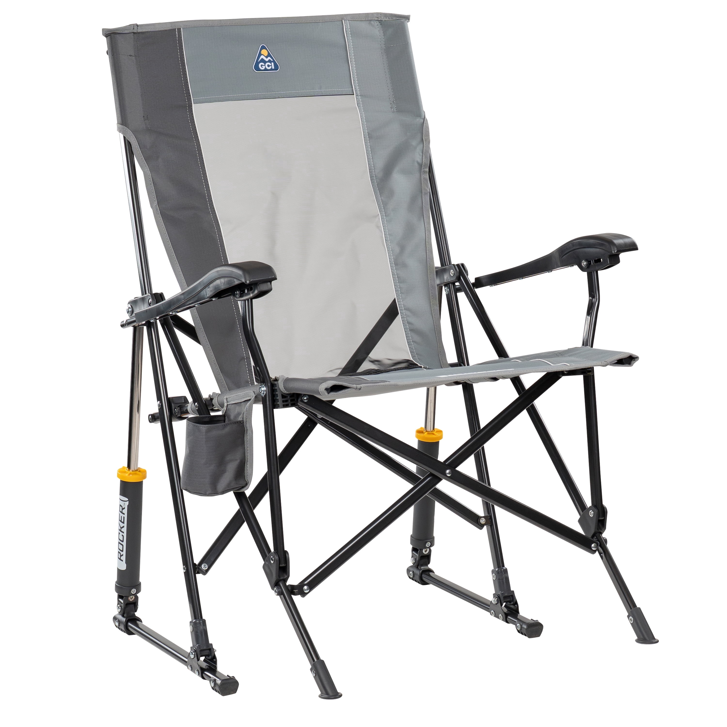 GCI Outdoor RoadTrip Rocker Foldable Rocking Camp Chair, Indigo