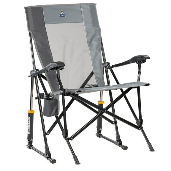 GCI Outdoor RoadTrip Rocker Foldable Rocking Camp Chair, Mercury