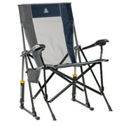 GCI Outdoor RoadTrip Rocker Foldable Rocking Camp Chair, Indigo