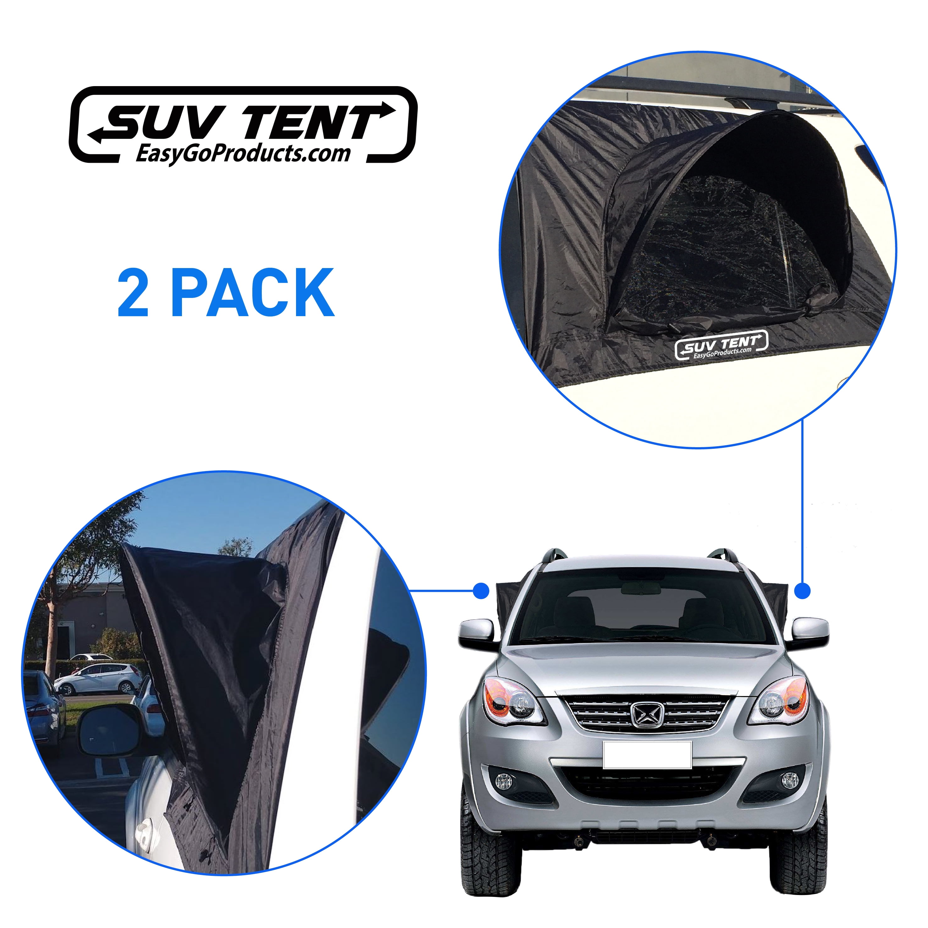 RoadTripper –SUV Car Camping Tent – Works as Vent, Bug Guard and Sun ...