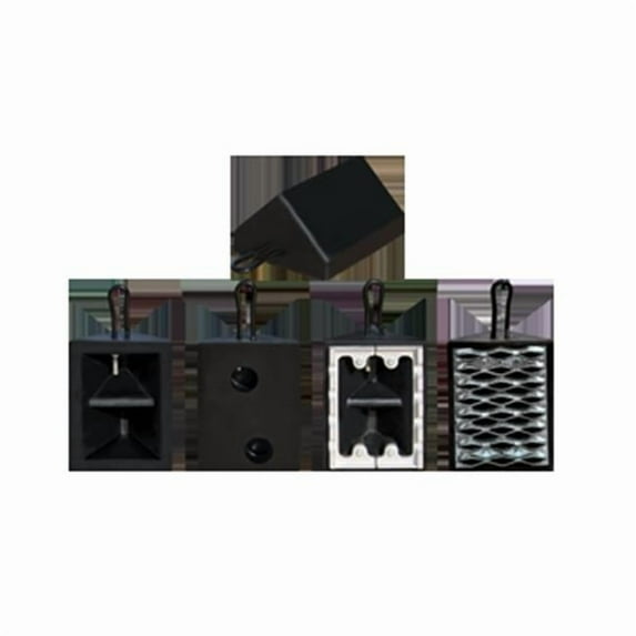 Checkers Industrial Safety Products RC450-CL Solid Bottom Wheel Chock