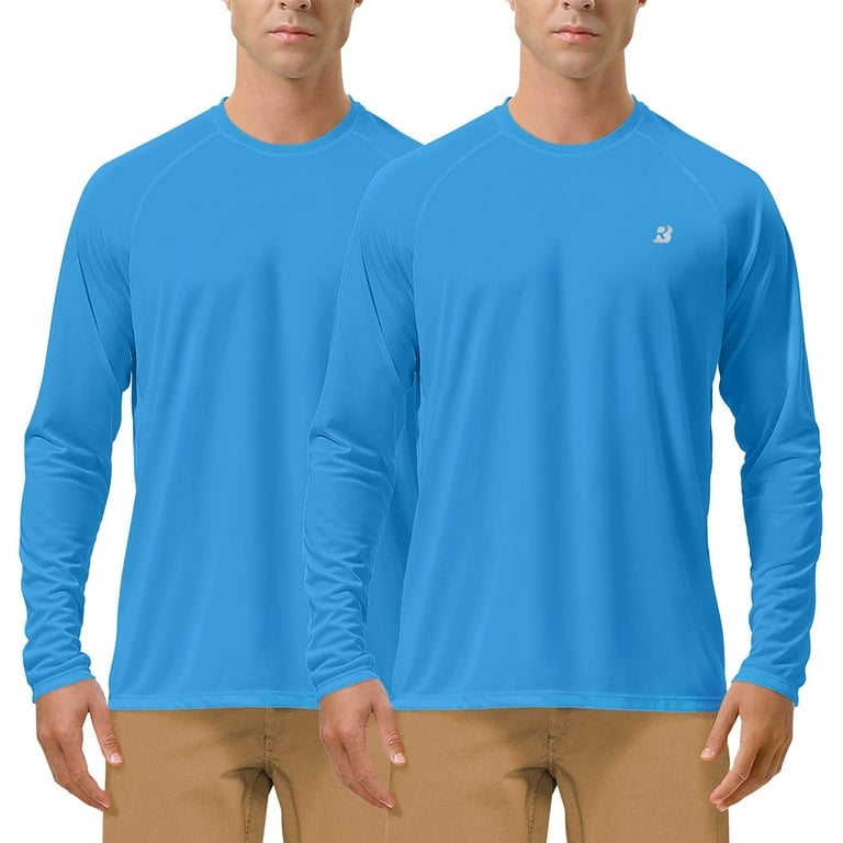 Roadbox 2 Pack UPF 50+ Fishing Shirts for Men Long Sleeve UV Sun