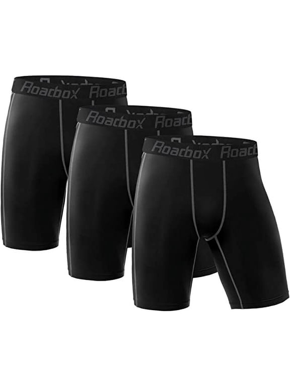 3 Pack Men's Compression Shorts Cool Dry Athletic Underwear for Workout Running Gym