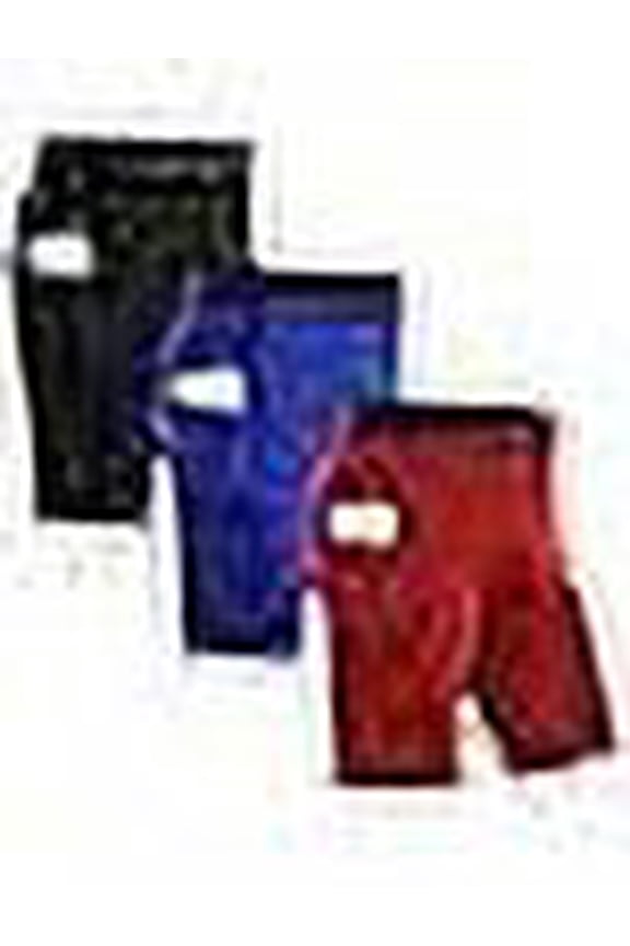 Compression Shorts for Men, Athletic Running Spandex Compression Underwear Shorts with Perfect Pocket